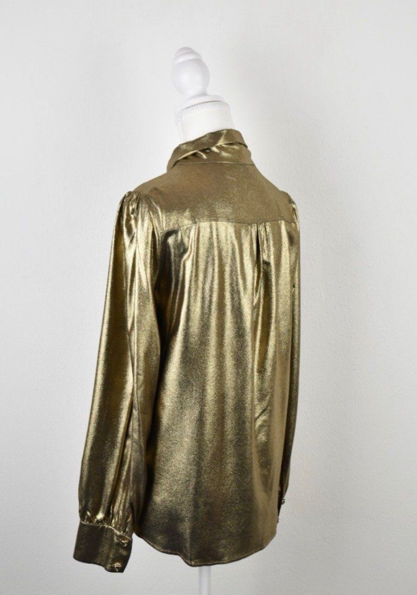 Blusen: LILYSILK Seidenbluse, gold, Gr.38 – Gebraucht aus Weisslingen von Spiegelbild0 3