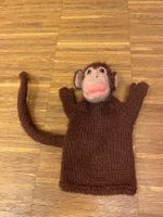 Handgestrickte Affen-Handpuppe