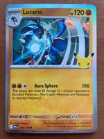 Pokemon Lucario Holo 30 Jahre (Versand gratis)