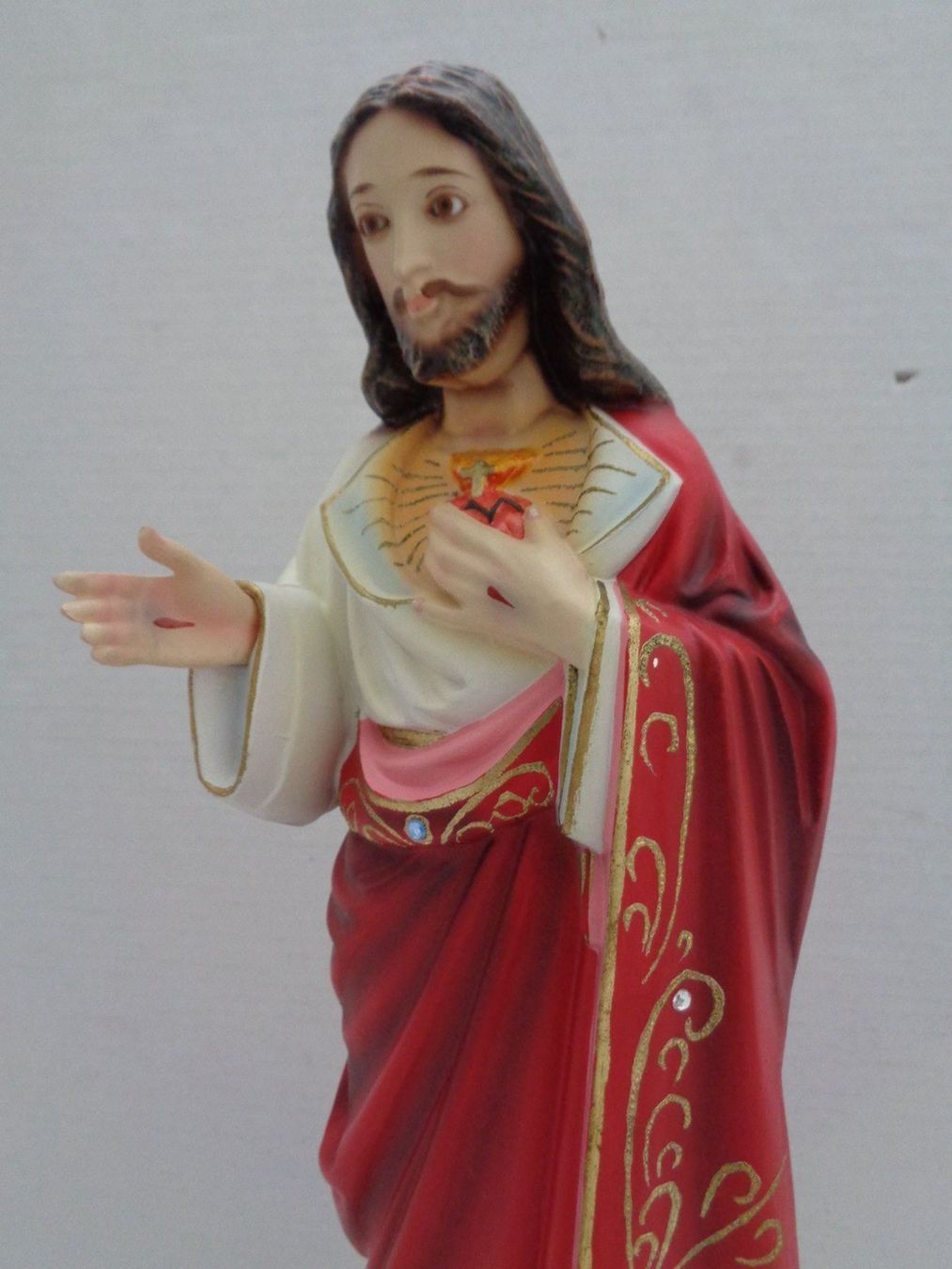 Statuette: Heiligenfigur - Sagrado Coracao de Jesus – Usato da Chur venduto da omonia 4