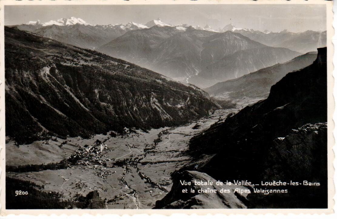 Cartoline postali: Leukerbad 1953 – Usato da Wolhusen venduto da Curver9