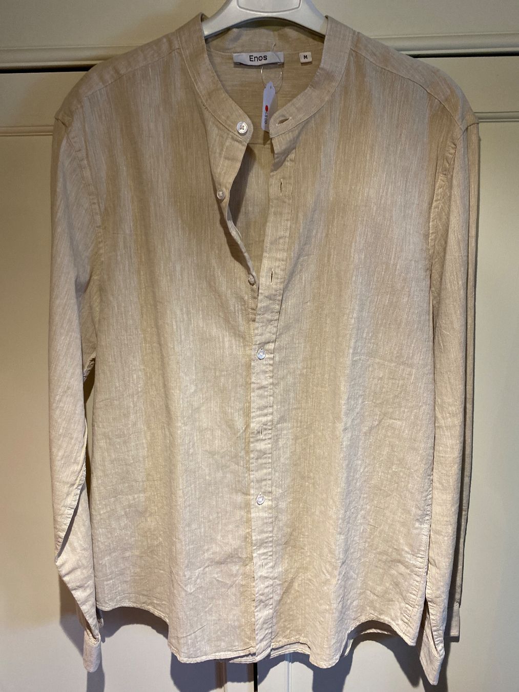 Camicie: HERREN LANGARM -HEMD-LEINEN -BEIGE – Nuovo e nell'imballaggio originale da Meienried venduto da ManuelaBoutique