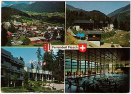 Fiesch - 4 Bild AK