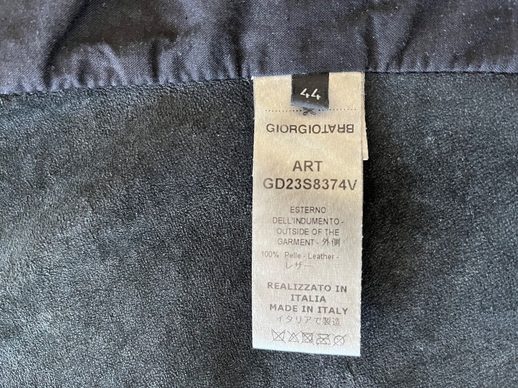 Giorgio Brato Vestes: Giorgio Brato Lederjacke – Neuf (Voir description) à Windisch par san_x8ns 3
