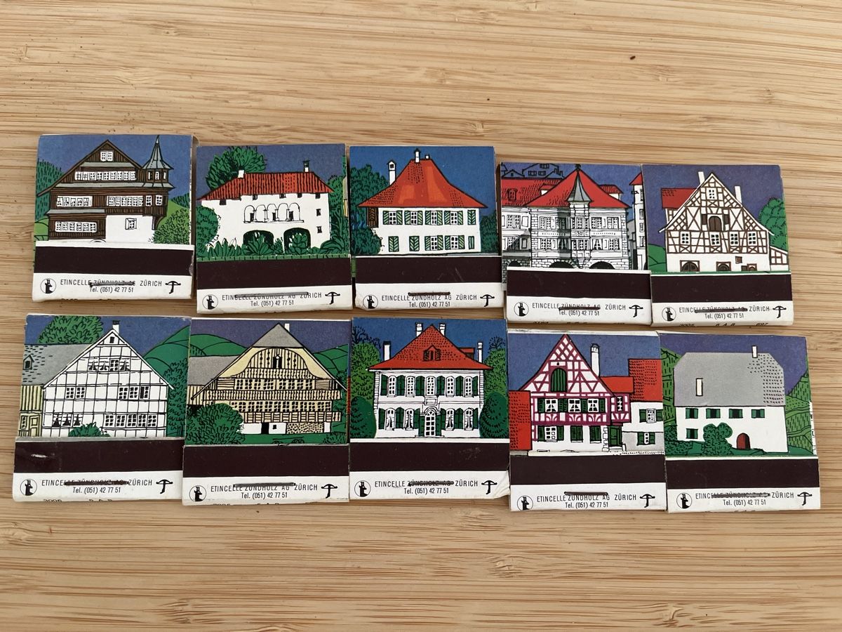 Feuerzeuge: Vintage Zündholzbriefchen – Gebraucht aus Lengnau AG von Schmitzli05 1