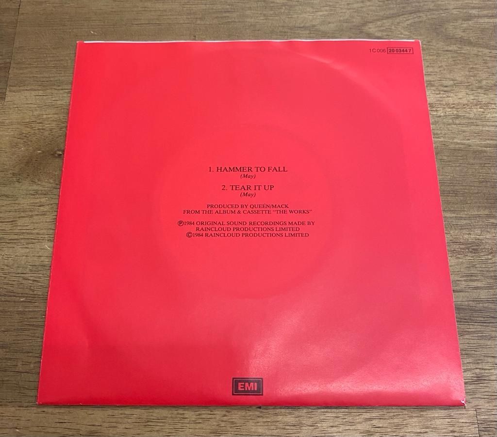 Dischi in vinile: QUEEN HAMMER TO FALL Single Near Mint ! – Nuovo (secondo la descrizione) da Belp venduto da B7L0 1