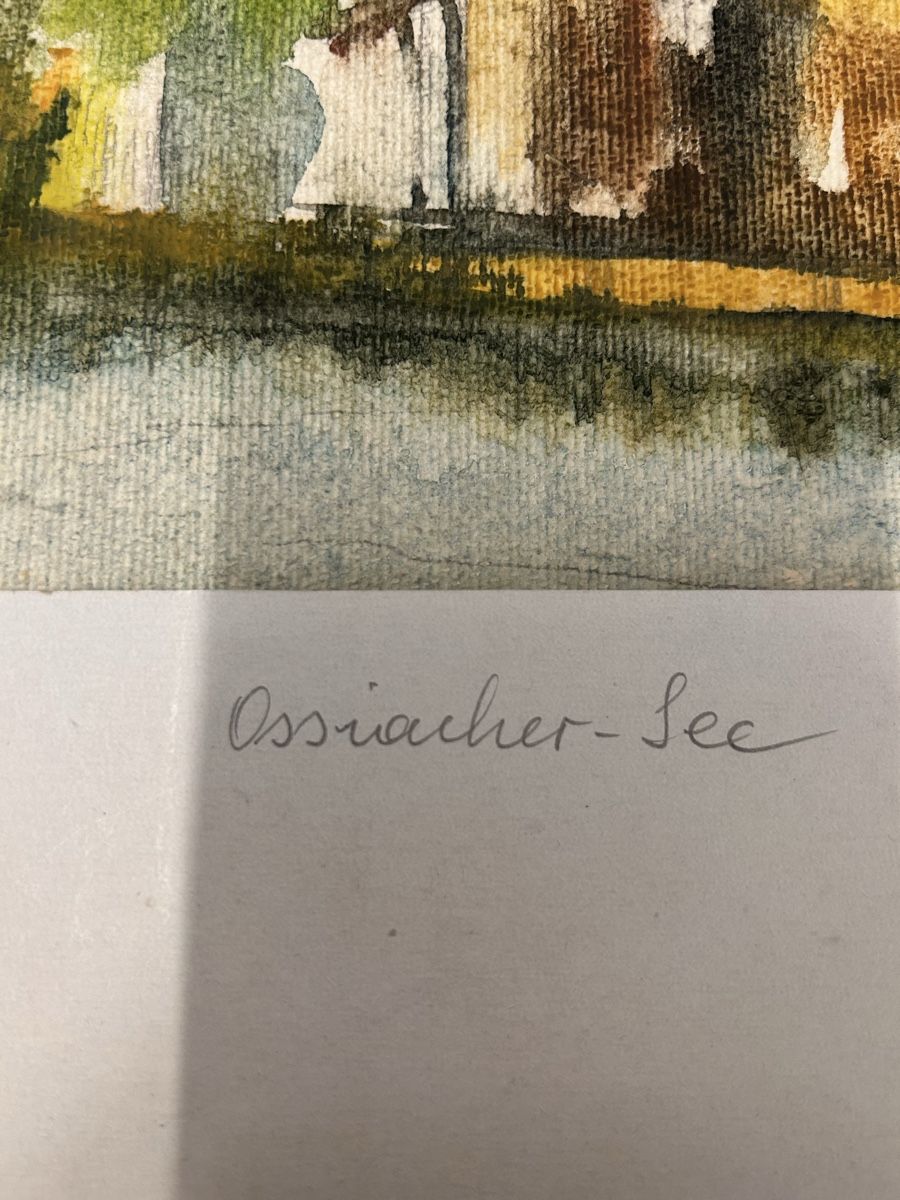 Dipinti: Ossiacher see aquarell – Usato da Zürich venduto da BashasBrockenhaus 2