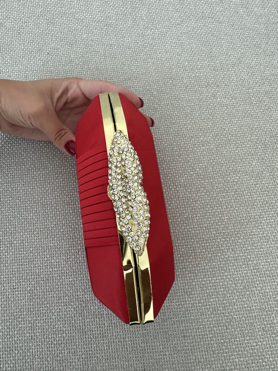 Borse da donna: Pochette strass soirée rouge – Usato da Granges VS venduto da rvn 3
