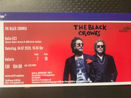 The Black Crowes Konzert Ticket 04.07.2026 Zürich Halle 622