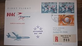 Swissair Zürich - Auckland 24.11.1965