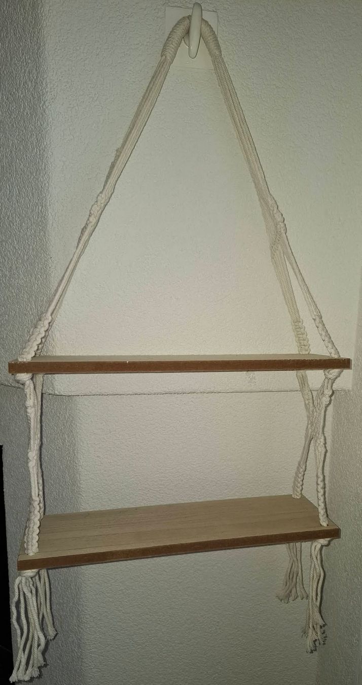 Tutte le decorazioni: Set aus 4 Hänger Makramee 2 Etagen Holz  – Usato da Zollbrück venduto da schnegge070780 1