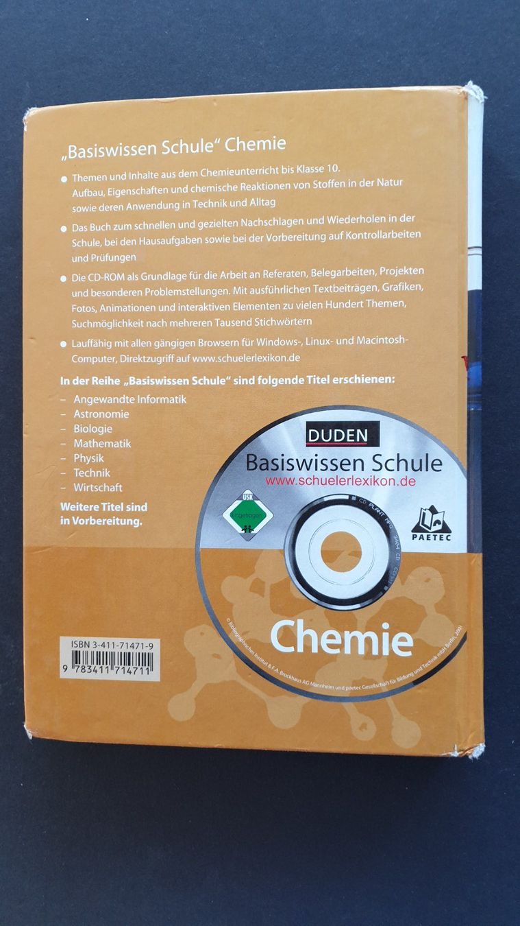 Libri: Duden Chemie Basiswissen mit CD. – Usato da Goldach venduto da armando_r 1
