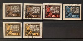 Sowjetunion RSFSR 1922 5 Jahre Oktoberrevolution 6 Stk