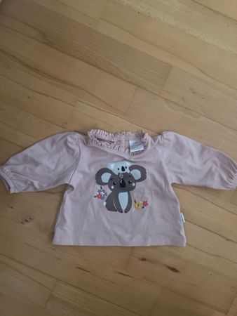 Langarmshirt 50 Little One Koala Baby rosa Zustand neu