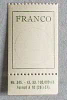 1339) Nr. 3.1.09, Francozettel 19,8mm postfrisch Kt 40