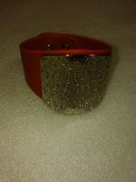 armband,,rot mit silber farbe,,glanzig