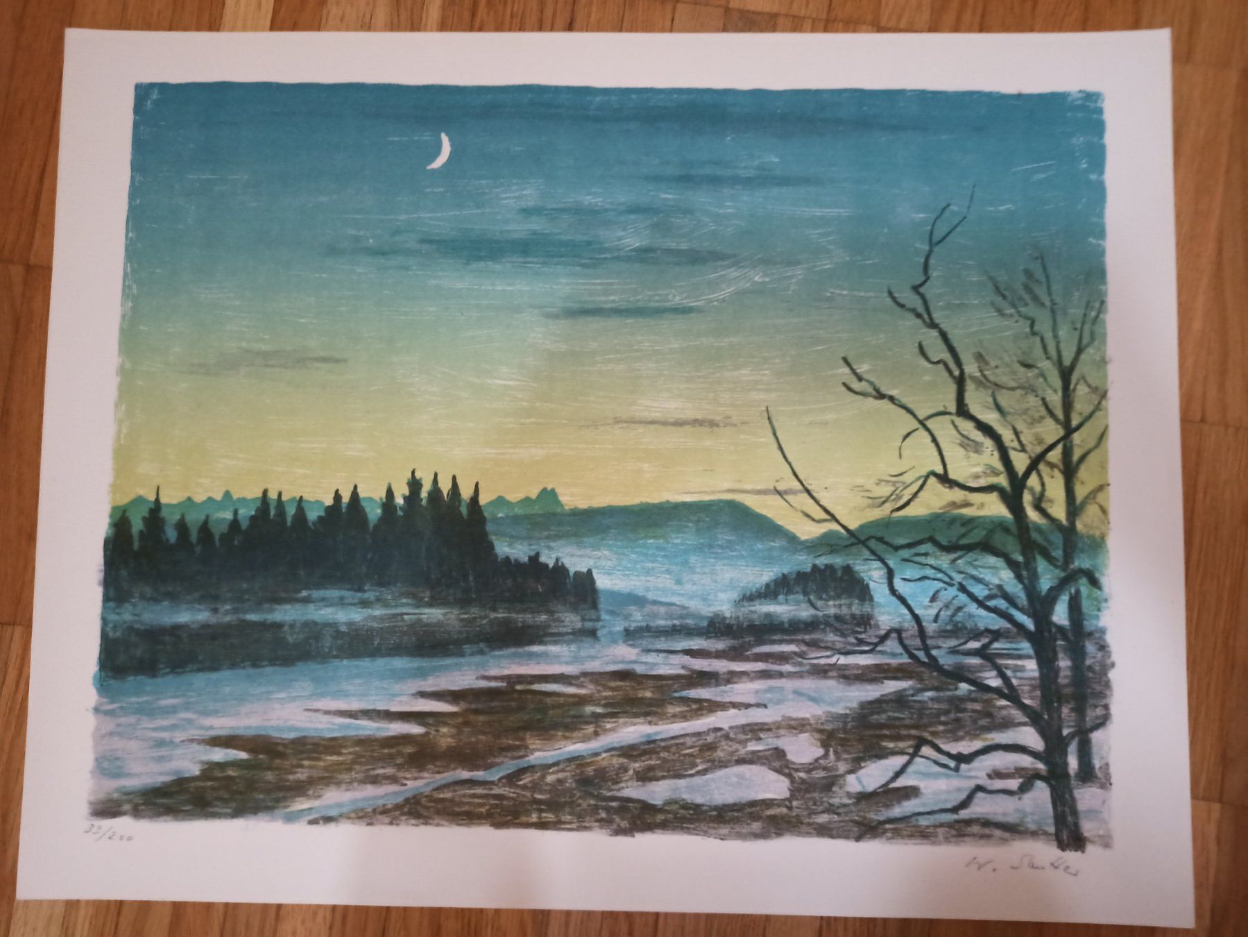 Grafica & Litografie: Walter Sautter, Abendliche Stimmung – Usato da Horn venduto da A.92