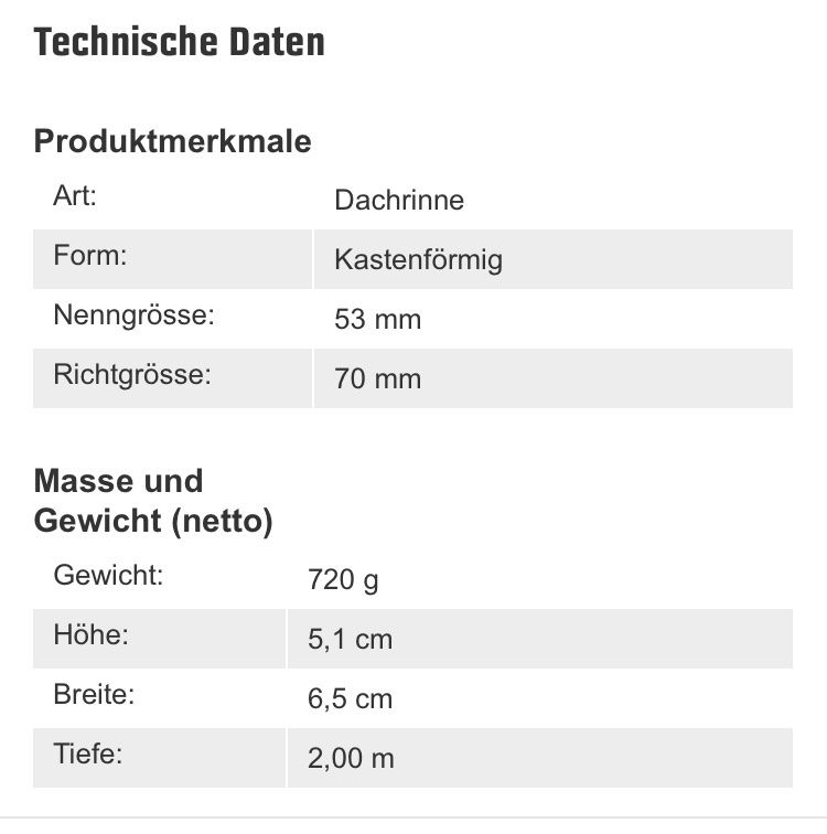 Altri materiali da costruzione: Dachrinne Marley aus dem OBI – Nuovo (secondo la descrizione) da Hünibach venduto da Chasseur74 1