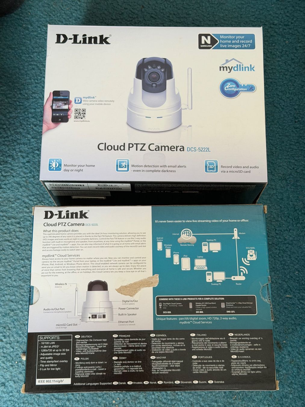 Camcorder: 2x D-Link Cloud PTZ Camera DCS-5222L – Gebraucht aus Cheyres von Floflo1468 1