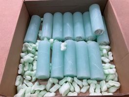 871 Posten Raureifkerzen Ø=5cm H=14cm aus Liquidation