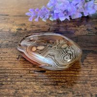 ✲ Seidenachat Handschmeichler ✲ 41g / 52mm Silk Agate Stein