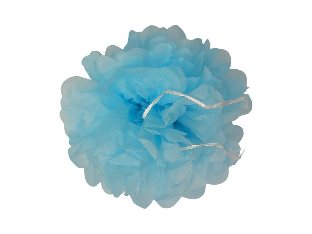 Tutte le decorazioni: Papier Pompons hellblau 14 Stück – Nuovo e nell'imballaggio originale da Hünenberg venduto da Restwert_Zug 5