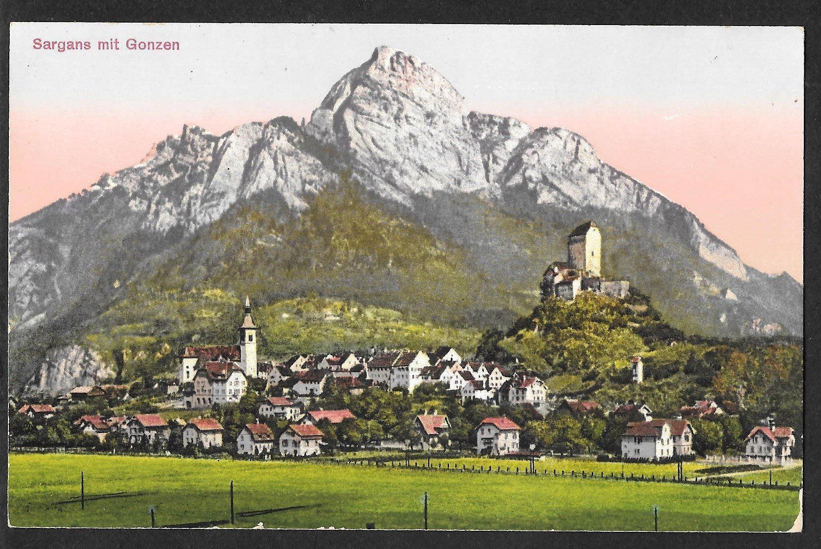Cartes postales: Sargans mit Gonzen – D'occasion à Olten par clotaldi