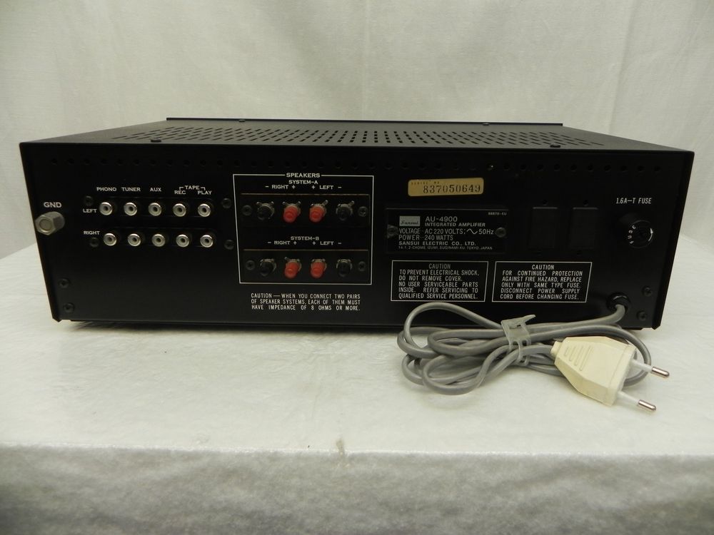 Sansui AU-4900 Vintage Vollverstärker (D'occasion) à Basel pour