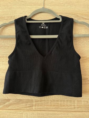 Crop top noir
