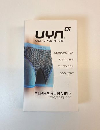 UYN Laufshorts Damen Alpha Coolboost Schwarz / Grau - Gr. XS