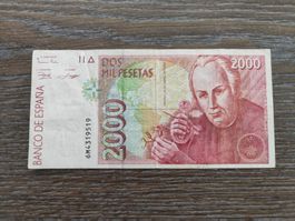 Spanien 2'000 Pesetas 1992 !!!!!!!