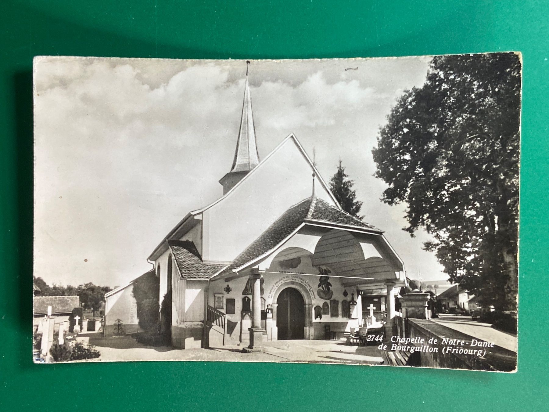 Ansichtskarten: Chapelle de Notre-Dame de Bourguillon – Gebraucht aus Steg VS von _vinci_