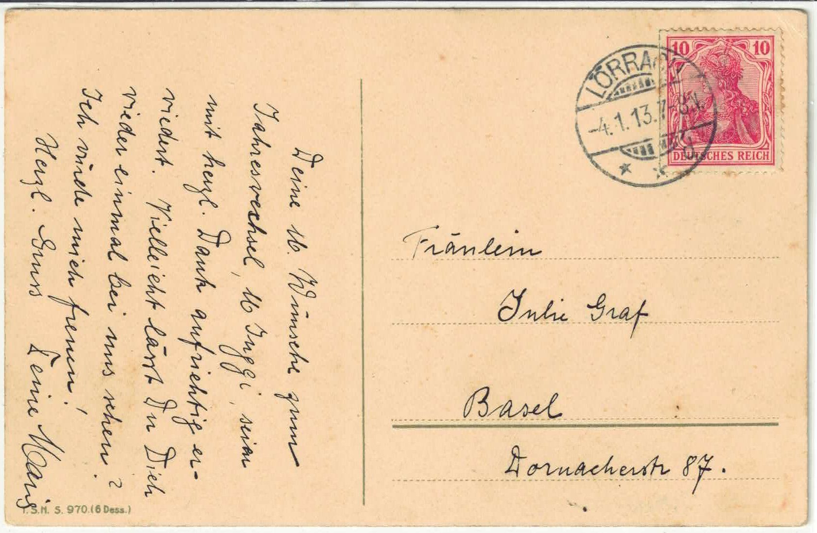 Cartes postales: Catharina Klein - Rosen im Korb – D'occasion à Ettingen par Kartenplanet 1