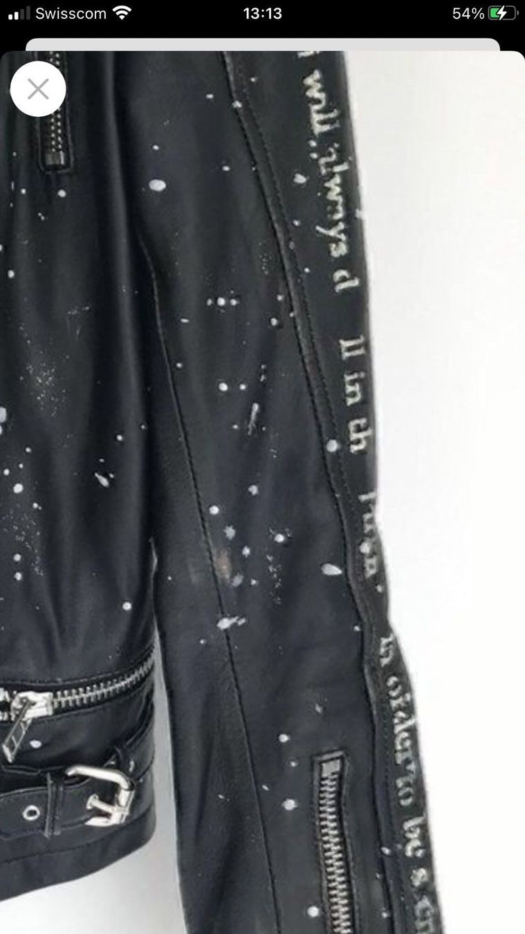 Giacche: Lederjacke schwarz, Gr. IT42, Unikat – Nuovo (secondo la descrizione) da Kilchberg venduto da boudoir076 8