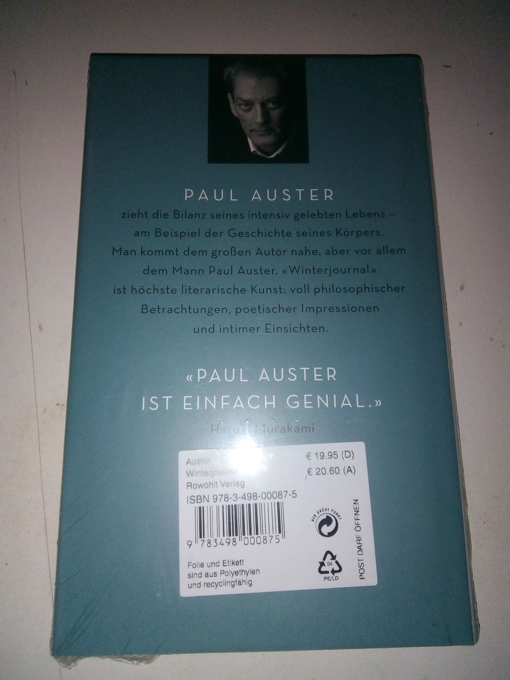 Libri: Winter Journal  (Paul Auster)     Neu / OVP – Nuovo e nell'imballaggio originale da St. Gallen venduto da elk2021 4