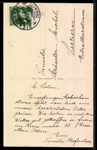 Ansichtskarten: AK Biel, Pavillon Felseck – Gebraucht aus Berlin von bartko-reher 1
