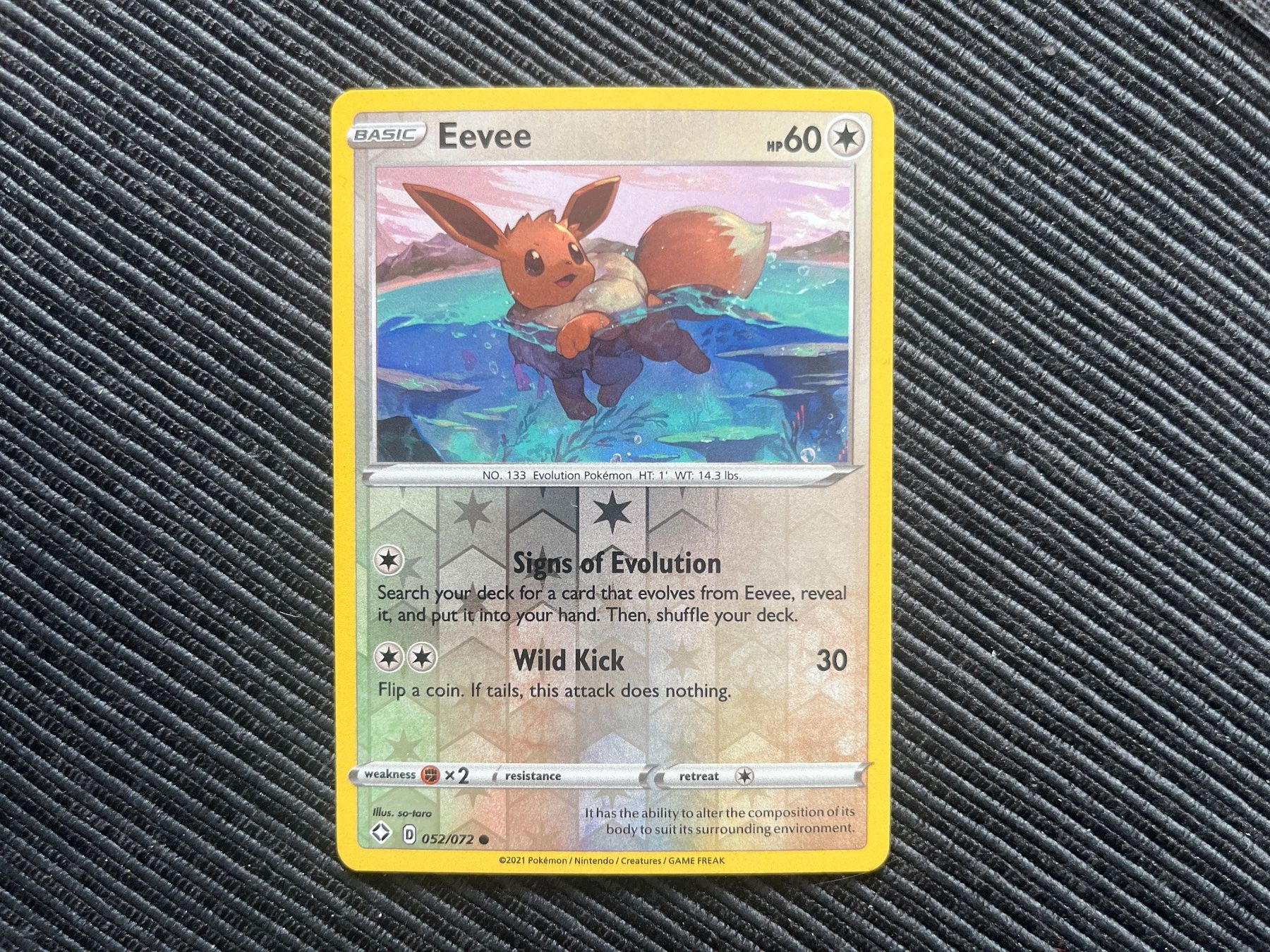Pokémon Carte collezionabili: Pokemon Eevee Reverse Holo Shining Fates Englisch – Nuovo (secondo la descrizione) da Wabern venduto da Collectfun