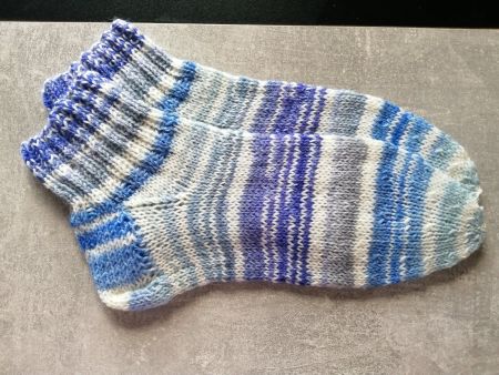 Kurzrohrsocken handgestrickt, Grösse: 40/41