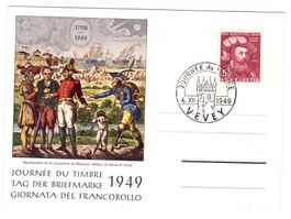 Carte de la Journée du timbre Vevey 1949 (S314)