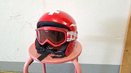 Alpina Skihelm mit Skibrille 53-56cm