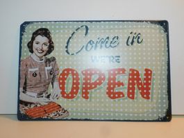 Werbeschild Blechschild u Blechpostkarte 30 x 20 cm