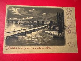 1898 / Genève, le pont du Mont Blanc