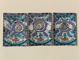 Pokémon TOPPS Series 1: Poliwag, Poliwhirl, Poliwrath 💦