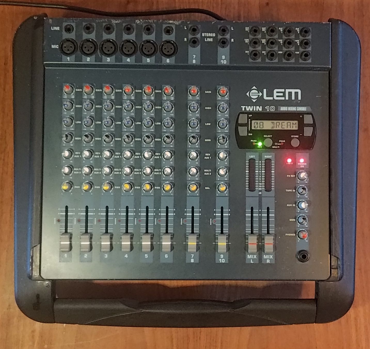 Lem Console di mixaggio: LEM Twin 10 Power Audio Mixing Console – Usato da Bern venduto da IrwanAlos 1