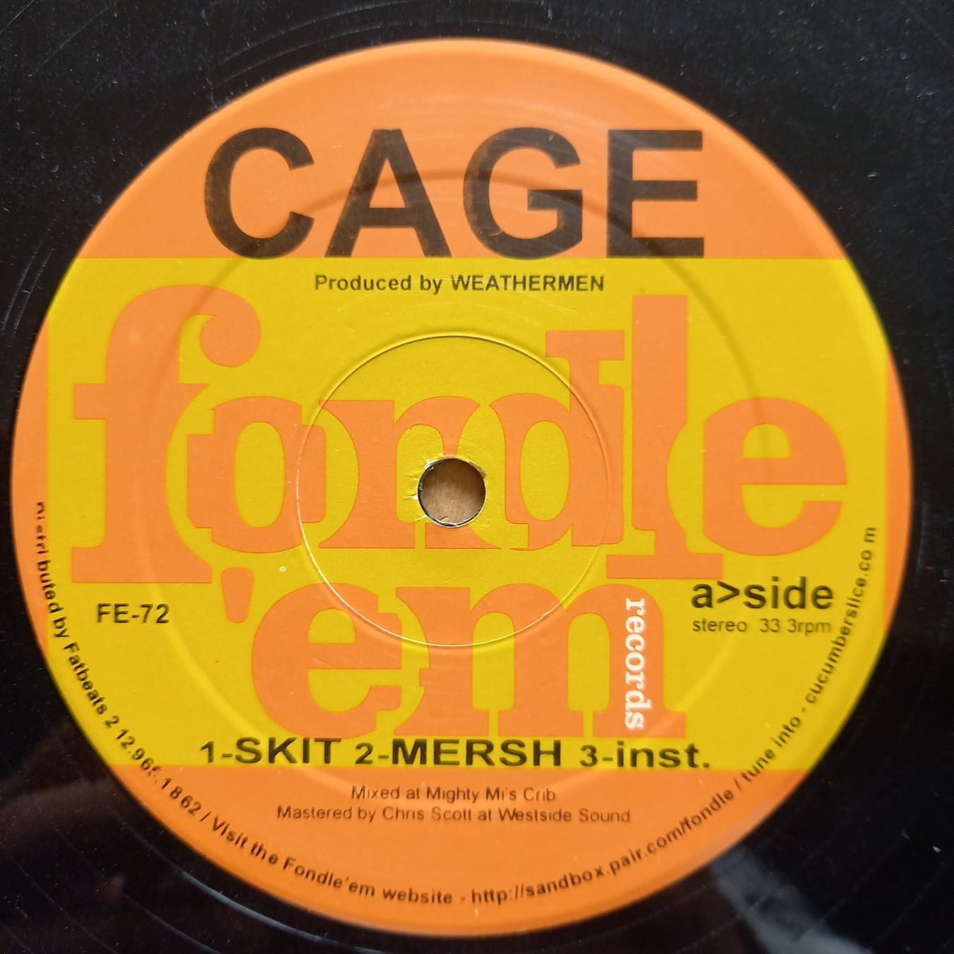 Schallplatten: Cage ‎– Mersh 12" US-1998 – Gebraucht aus münchenstein von karl_heinz_krasser