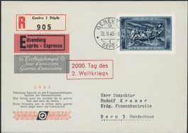 1945 - Spende - Blockausschnitt - FDC ET