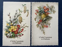 2 Alte Konfirmations-Postkarten, Jahrgang 1940, 2 Stück