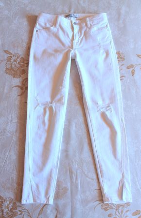 Zara * weisse Destroyed JEANS Slim   34  XS