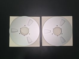 2er-Set Aluminium-Leerspulen NEU (26,5 cm / 10.5" Zoll) NOS