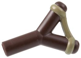 LEGO 19900pb03 Dark Brown Minifigure, Weapon Slingshot